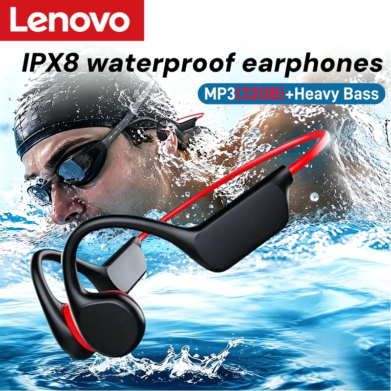 Bone Conduction Running Headphones - Lenovo Bone Conduction Headset Headphone IPX8