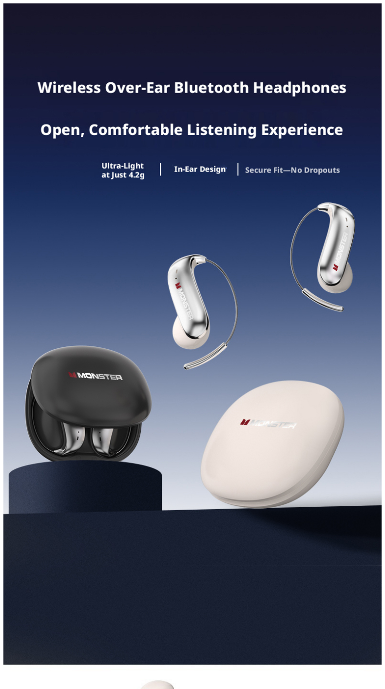 MONSTER C01 Open Ear Hook Wire - огляд і ціна Type C Wired Earphones With Mic