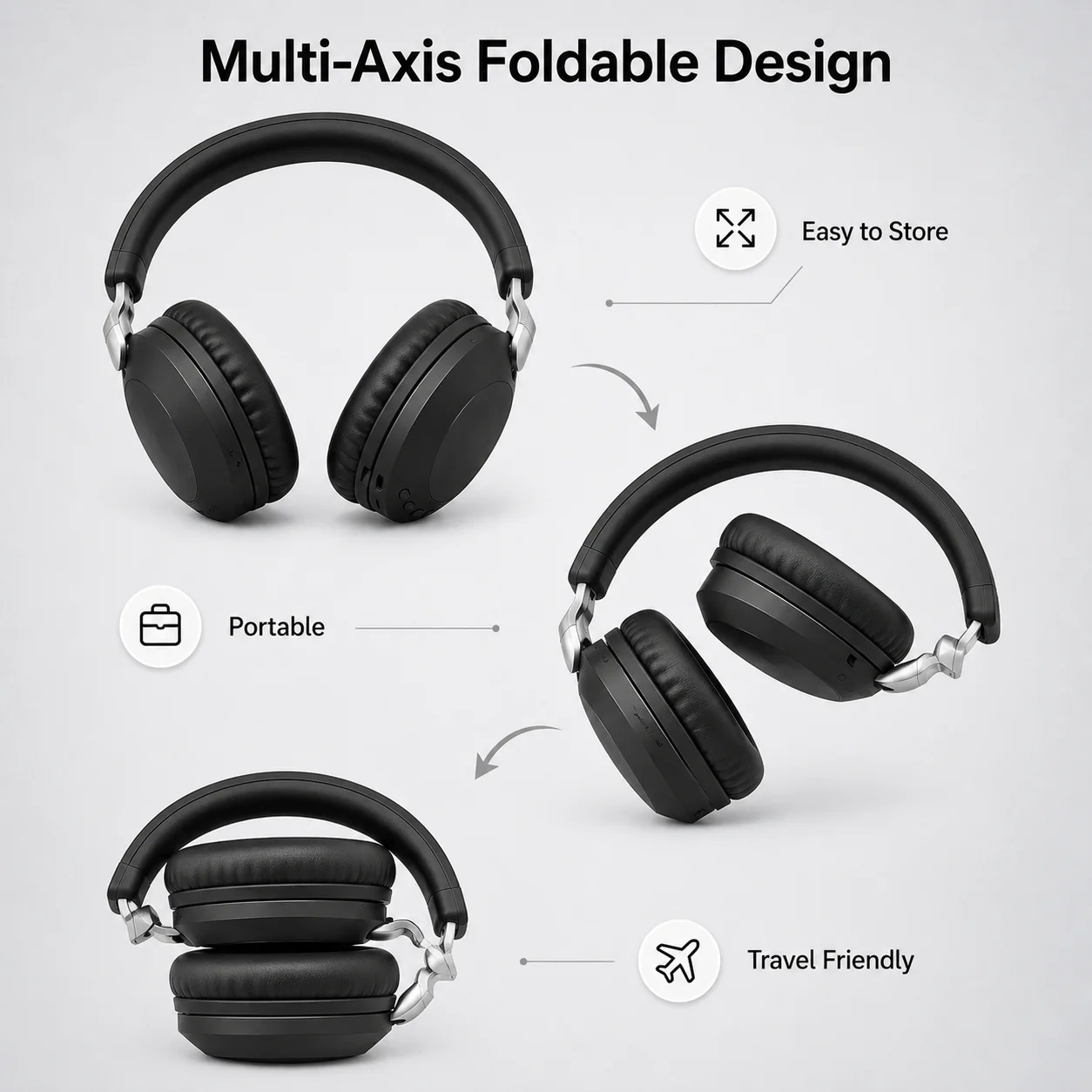 Over-Ear Gaming Headset Blueto - огляд і ціна Anc Wireless Over Ear Headphones