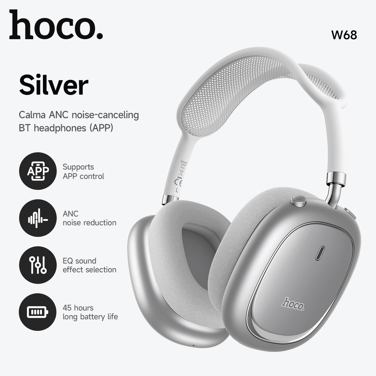 Over The Ear ANC Noise Cancell - огляд і ціна Anc Wireless Over Ear Headphones