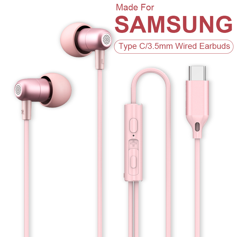 For Samsung Galaxy S26 S25 S24 - огляд і ціна Type C Wired Earphones With Mic